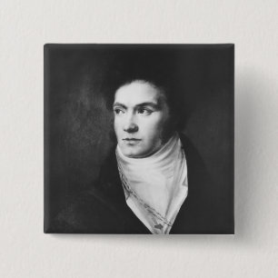 Badge Carré 5 Cm Jeune Ludwig van Beethoven 1806