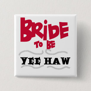 Badge Carré 5 Cm Jeune mariée à être T-shirts et cadeaux de YeeH