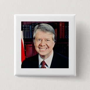 Badge Carré 5 Cm Jimmy Carter, 39ème président des États-Unis