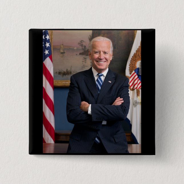 Badge Carré 5 Cm Joe Biden (Devant)