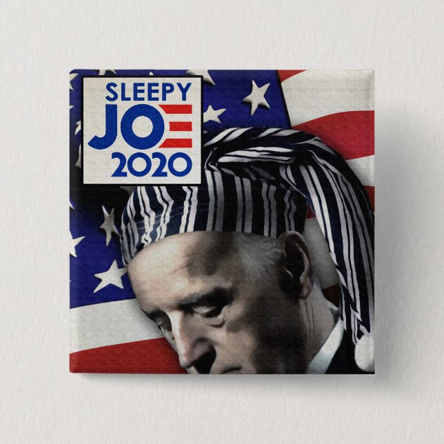 Badge Carré 5 Cm Joe Biden 2020 (Devant)