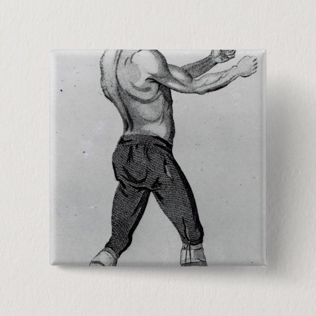 Badge Carré 5 Cm John Broughton (Devant)