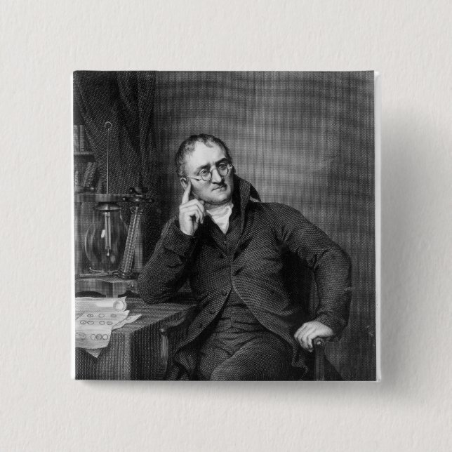 Badge Carré 5 Cm John Dalton (Devant)