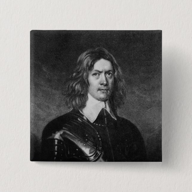 Badge Carré 5 Cm John Hampden (Devant)