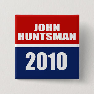 BADGE CARRÉ 5 CM JOHN HUNTSMAN POUR LE GOUVERNEUR