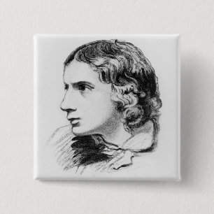 Badge Carré 5 Cm John Keats