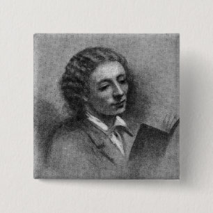 Badge Carré 5 Cm John Keats