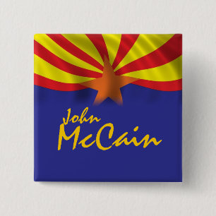 Badge Carré 5 Cm John McCain