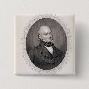Badge Carré 5 Cm John Quincy Adams