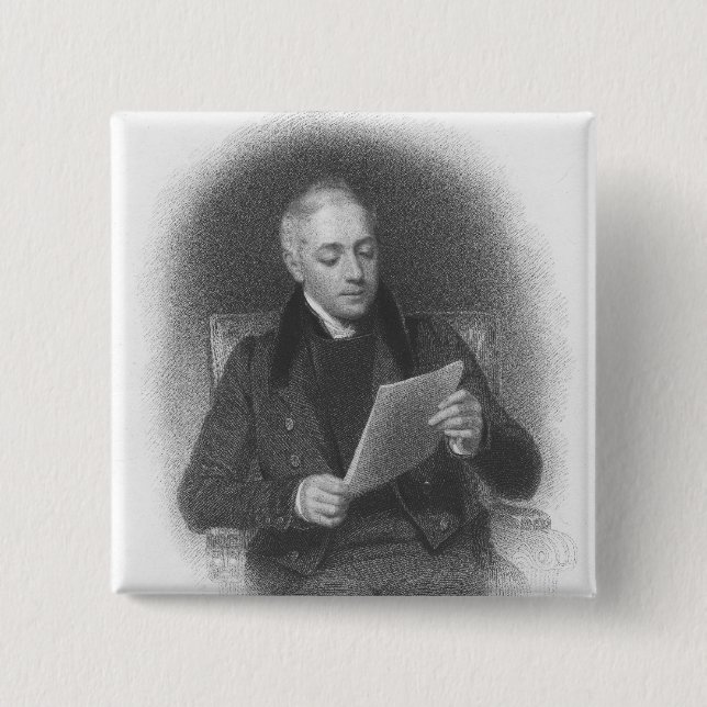 Badge Carré 5 Cm John Samuel Murray (Devant)