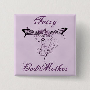 Badge Carré 5 Cm Joli décalque féerique vintage