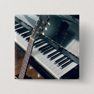 Badge Carré 5 Cm Jolie conception de piano