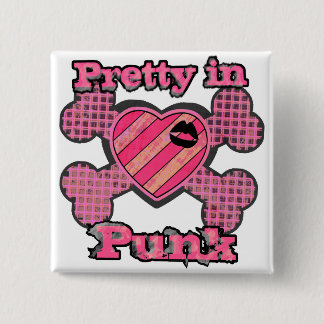 Badge Carré 5 Cm Jolie dans Punk