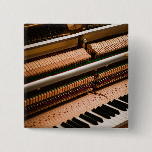 Badge Carré 5 Cm Jolie oeuvre Piano