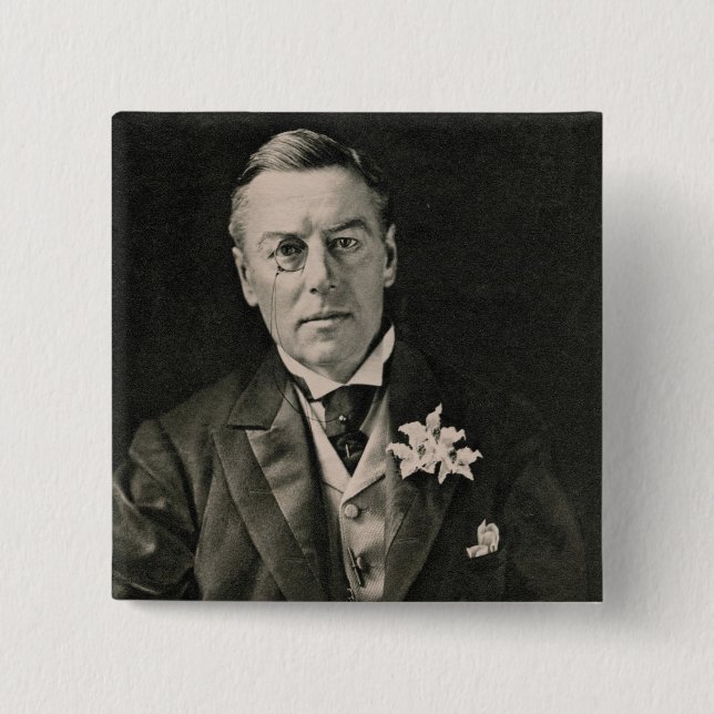 Badge Carré 5 Cm Joseph Chamberlain (Devant)