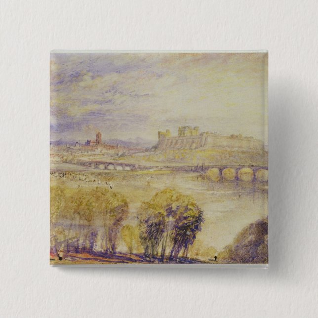 Badge Carré 5 Cm Joseph Mallord William Turner | Carlisle, c.1832 ( (Devant)