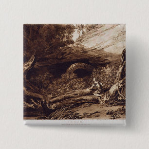 Badge Carré 5 Cm Joseph Mallord William Turner   Jason, gravé par