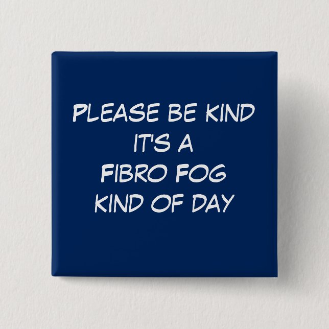 Badge Carré 5 Cm Jour fibro de brouillard (Devant)
