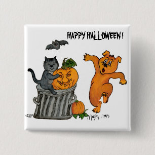 Badge Carré 5 Cm Joyeux Halloween ! 5