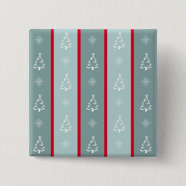 Badge Carré 5 Cm Joyeux Noël (Devant)