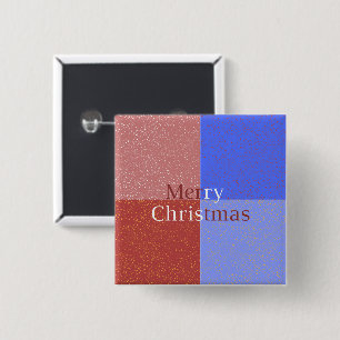 Badge Carré 5 Cm Joyeux Noël