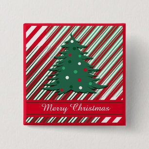 Badge Carré 5 Cm Joyeux Noël