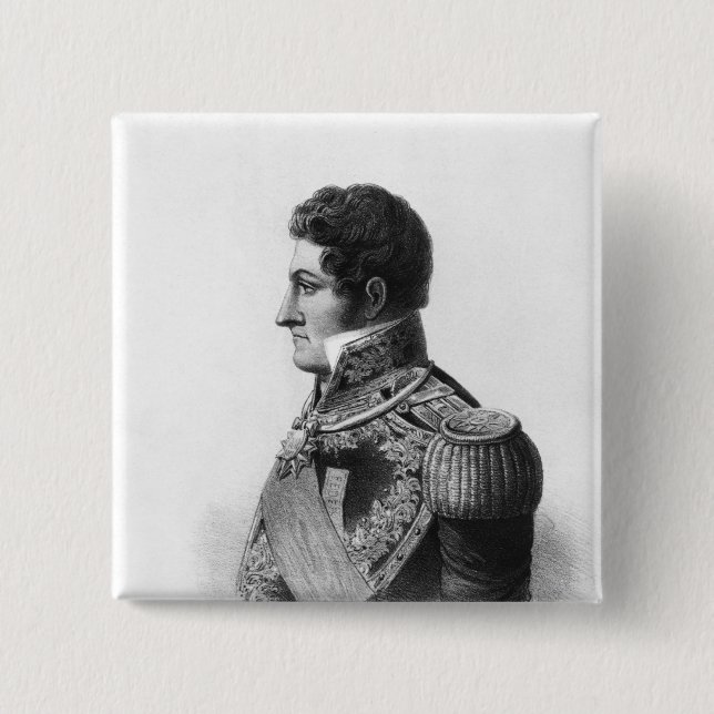 Badge Carré 5 Cm Juan Manuel de Rosas (Devant)