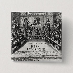 Badge Carré 5 Cm Juge de administration de Louis XIV