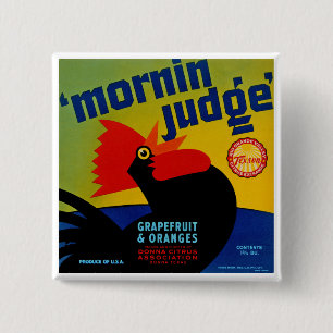 Badge Carré 5 Cm Juge Mornin