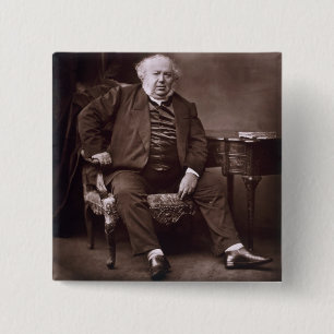 Badge Carré 5 Cm Jules Janin (1804-74), de 'Galerie Contemporaine