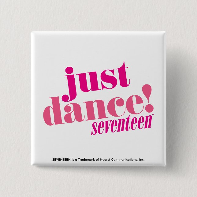 Badge Carré 5 Cm Juste danse - rose (Devant)