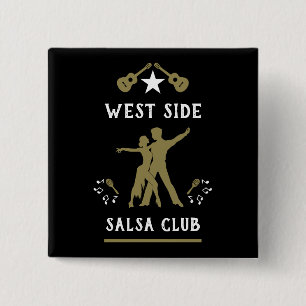 Badge Carré 5 Cm Juste Une Fille Qui Aime La Danse Salsa