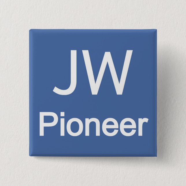 Badge Carré 5 Cm JW Pioneer (Devant)