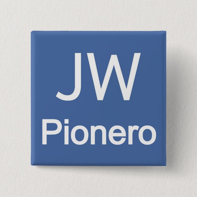 Badge Carré 5 Cm JW Pionero (Devant)