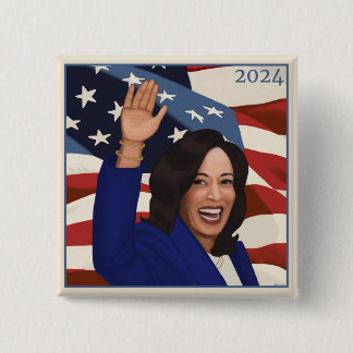 Badge Carré 5 Cm Kamala 2024