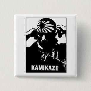Badge Carré 5 Cm Kamikaze