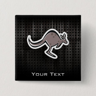 Badge Carré 5 Cm Kangourou mignon ; Cool