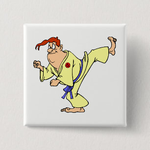 Badge Carré 5 Cm Karaté