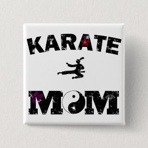 Badge Carré 5 Cm Karate MOM