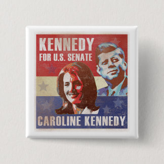Badge Carré 5 Cm Kennedy commence la campagne pour le sénat