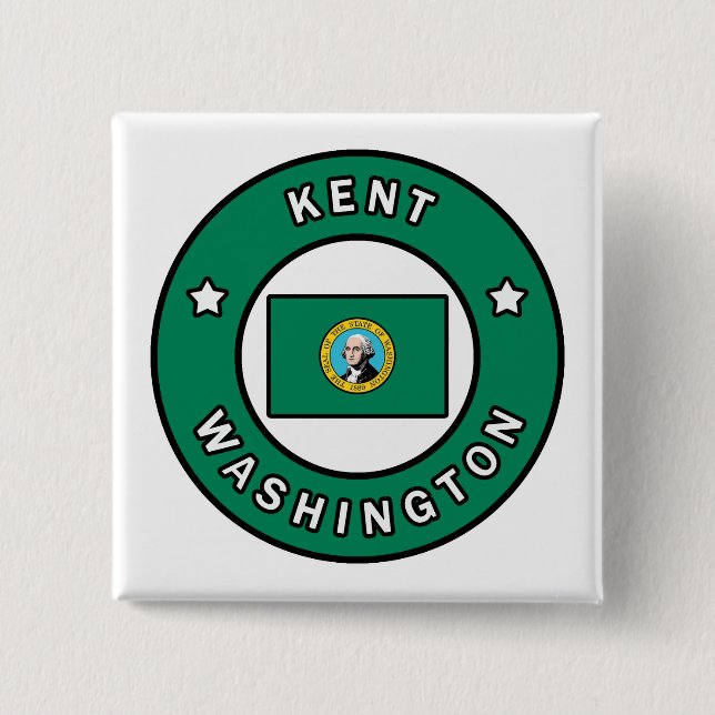 Badge Carré 5 Cm Kent (Devant)
