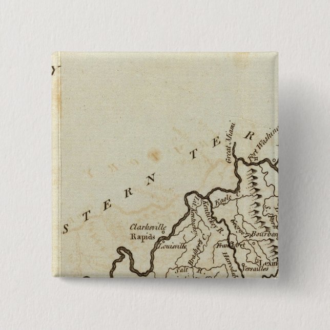 Badge Carré 5 Cm Kentucky (Devant)