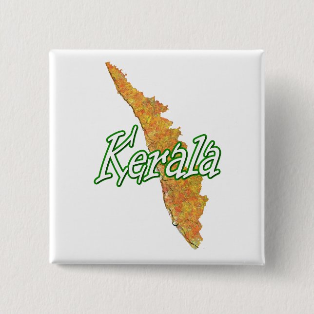 Badge Carré 5 Cm Kerala (Devant)