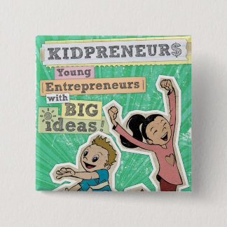 BADGE CARRÉ 5 CM KIDPRENEURS