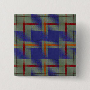Badge Carré 5 Cm Kildare Comté Tartan irlandais