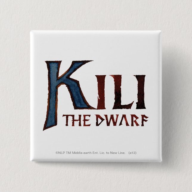 Badge Carré 5 Cm KILI THE DWARF™ Name (Devant)