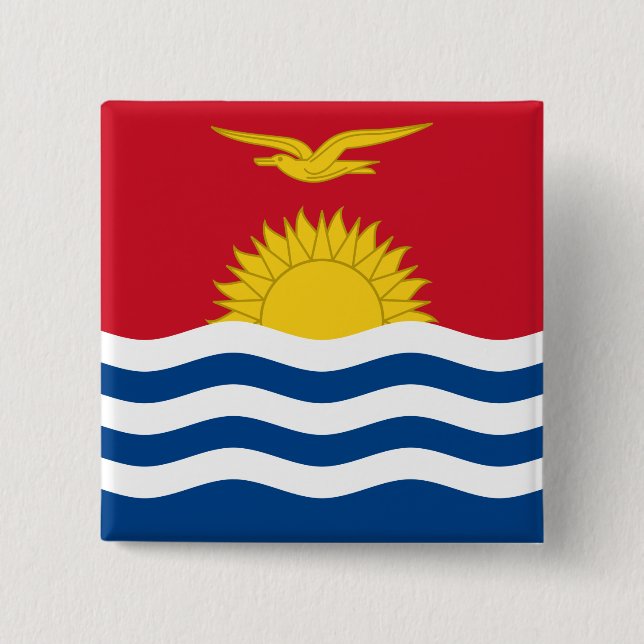 Badge Carré 5 Cm Kiribati Flag (Devant)