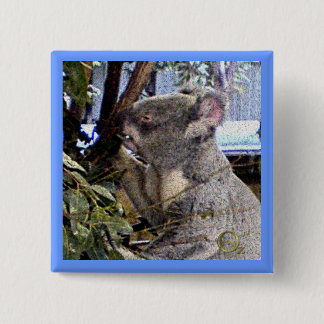Badge Carré 5 Cm Koala adorable