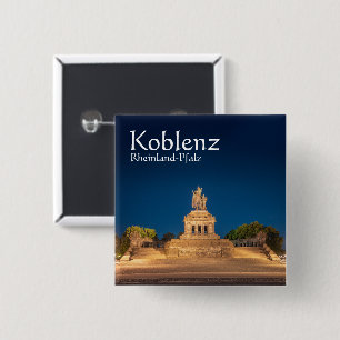 Badge Carré 5 Cm Koblenz Allemagne