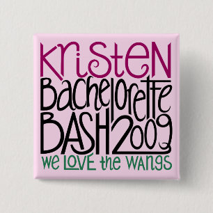 Badge Carré 5 Cm Kristen Bachelorette Bash 09